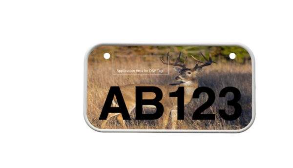 ATV License Plate Kit™ “PVC” with Custom Background Wrap for your ATV/UTV Registration