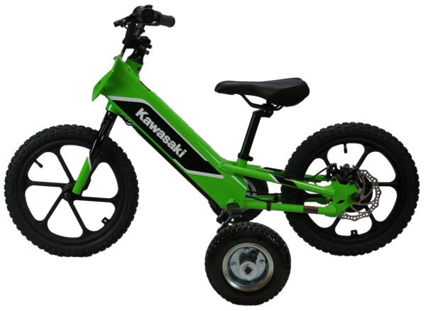 Universal Training Wheels™ for Kawasaki® Electrode™ electric bike.