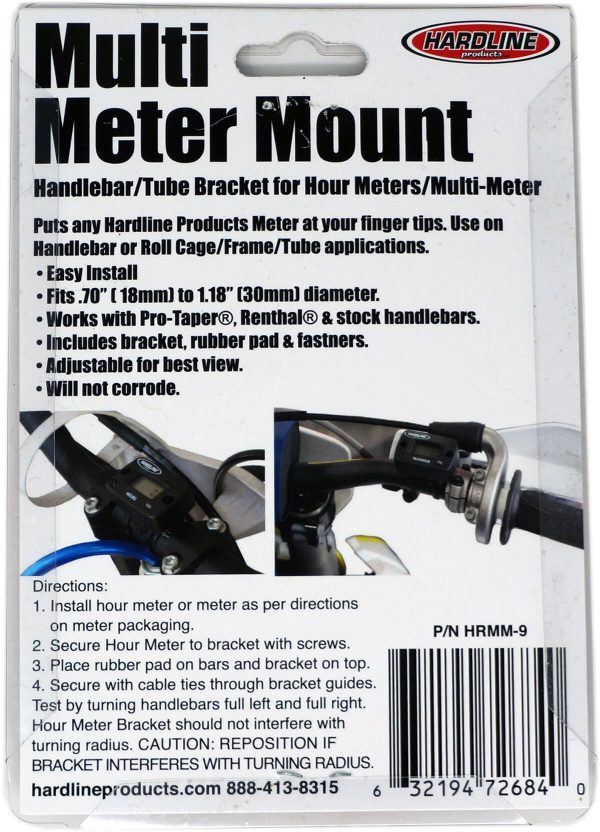 Multi-Meter Handlebar Mount for any Hour Meter