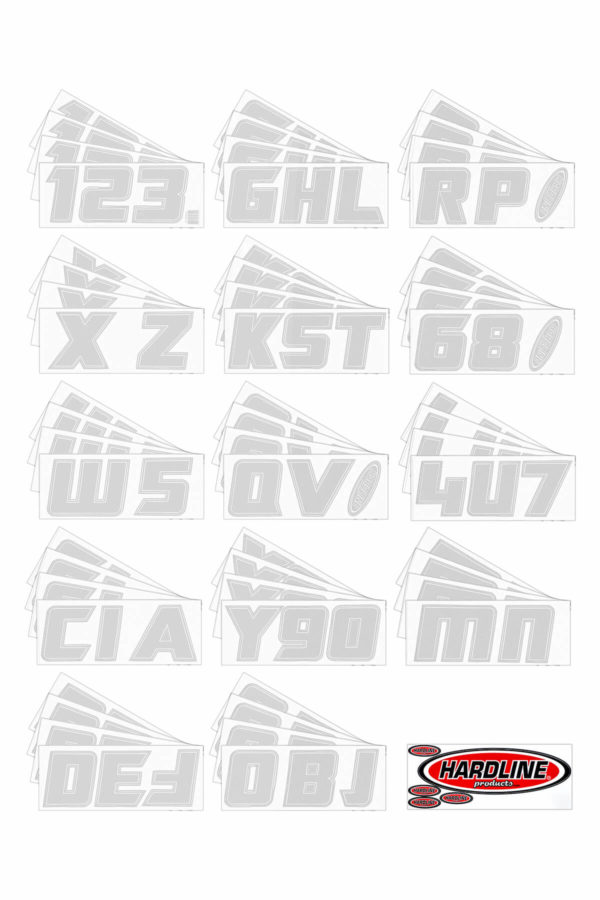 Boat Lettering Silver 3″ registration installation kit