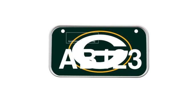 ATV License Plate Kit™ “PVC” with Custom Background Wrap for your ATV/UTV Registration