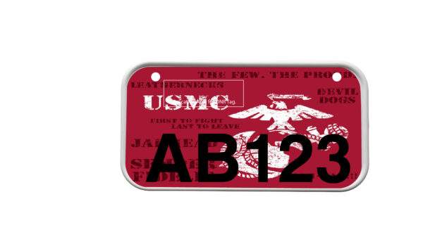 ATV License Plate Kit™ “PVC” with Custom Background Wrap for your ATV/UTV Registration