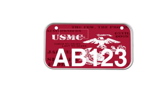 ATV License Plate Kit™ “PVC” with Custom Background Wrap for your ATV/UTV Registration