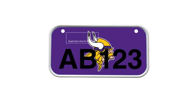 ATV License Plate Kit™ “PVC” with Custom Background Wrap for your ATV/UTV Registration